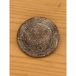 Vintage Modernist Hammered Metal Pendant or Scarf Holder